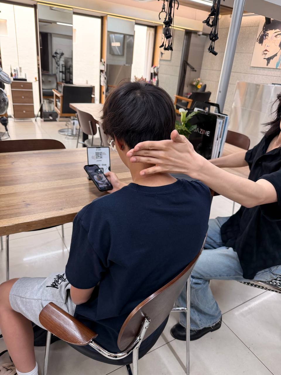 Juno Hair Myeongdong interior scalp treatment consultation
