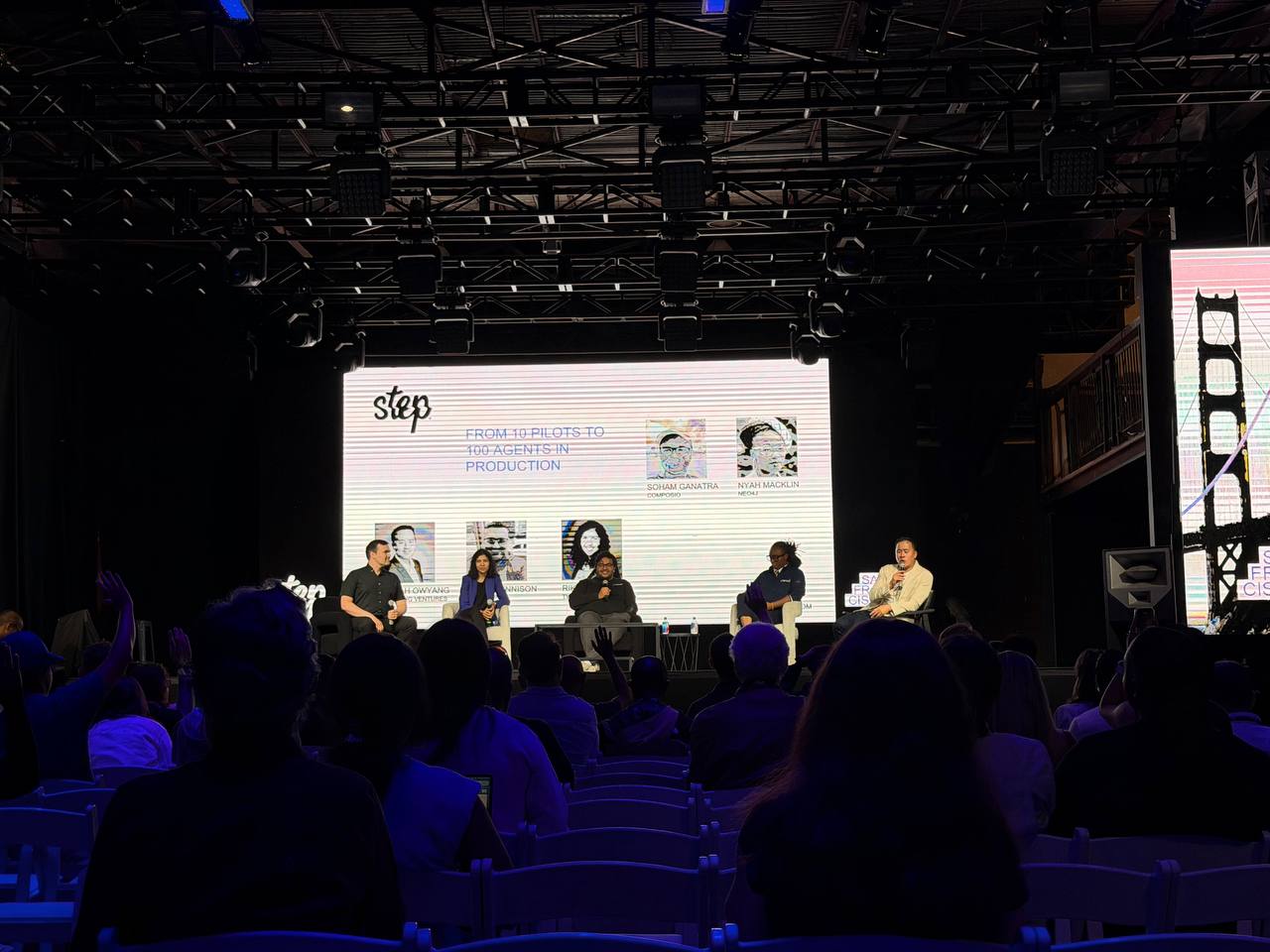 STEP SF 2026 panel discussion on stage with audience
