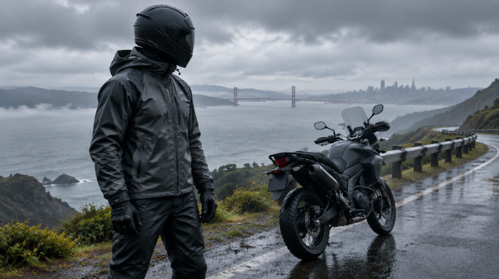Motorcycle Rain Gear for Bay Area Riding: Oversuit or Waterproof Jacket?