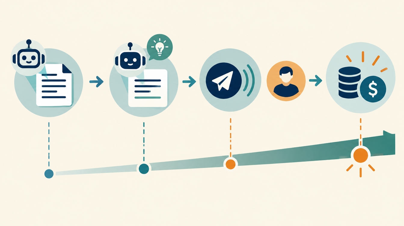 Illustrative progression from low-impact AI reading and drafting toward external sending and consequential action, with a rising human review threshold.